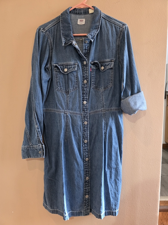 Levi's Dresses & Skirts - Vintage Levi's Denim Shirt Dress Size XL